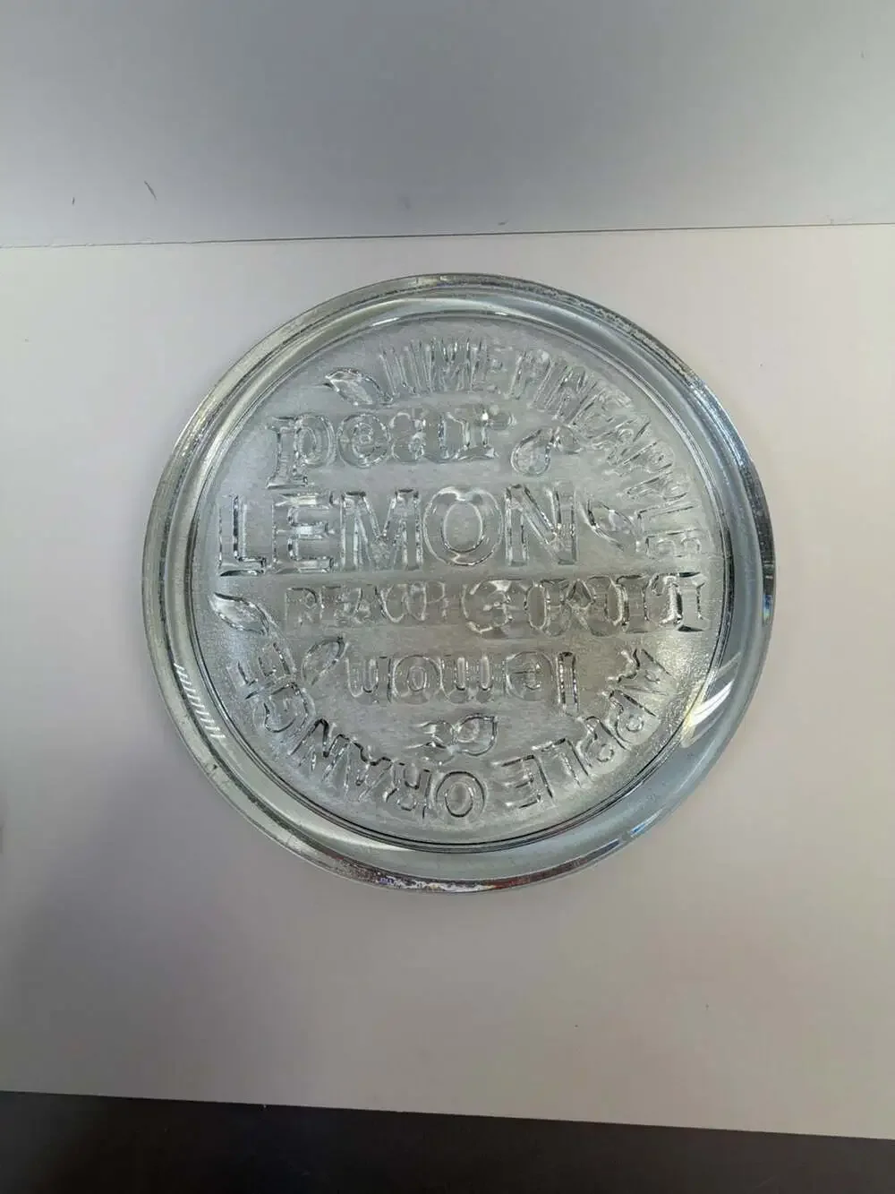 Vintage Embossed Glass Cheese & Fruit Plate, Elegant Appetizer Platter for Enter